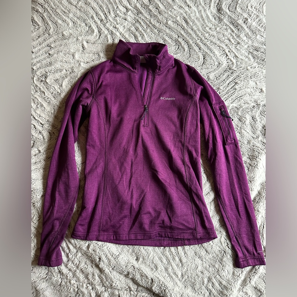 Columbia Purple Quarter-Zip Pullover